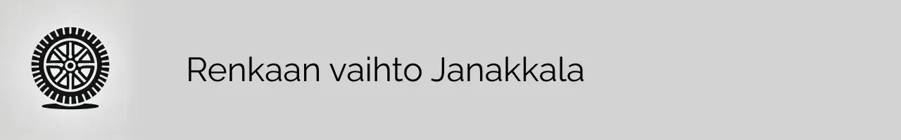 Renkaan vaihto Janakkala